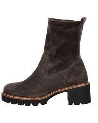 dunkelbraune Wildleder Stiefeletten von Paul Green