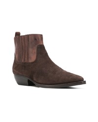 dunkelbraune Wildleder Stiefeletten von The Seller