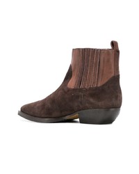 dunkelbraune Wildleder Stiefeletten von The Seller