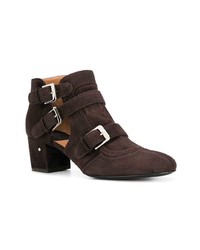 dunkelbraune Wildleder Stiefeletten von Laurence Dacade