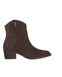 dunkelbraune Wildleder Stiefeletten von Tamaris