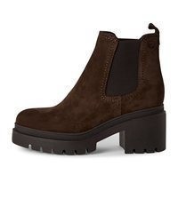 dunkelbraune Wildleder Stiefeletten von Tamaris