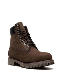 dunkelbraune Wildlederarbeitsstiefel von Timberland