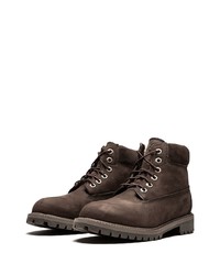 dunkelbraune Wildlederarbeitsstiefel von Timberland