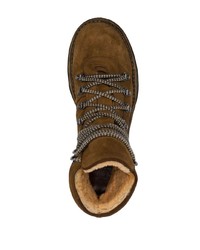 dunkelbraune Wildlederarbeitsstiefel von Eleventy