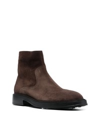 dunkelbraune Wildlederfreizeitstiefel von Tod's