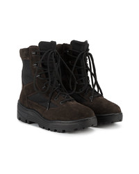 dunkelbraune Wildlederfreizeitstiefel von Yeezy