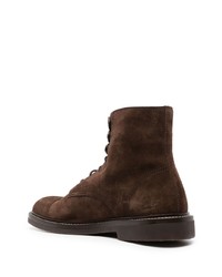 dunkelbraune Wildlederfreizeitstiefel von Brunello Cucinelli