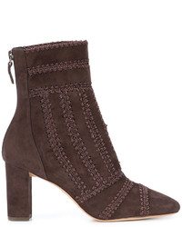 dunkelbraune Wildlederstiefel von Alexandre Birman