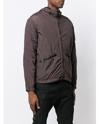 dunkelbraune Windjacke von Stone Island