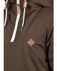 dunkelbraune Windjacke von Solid