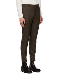 dunkelbraune Wollchinohose von Harmony