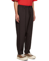 dunkelbraune Wollchinohose von Marni