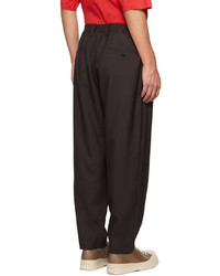 dunkelbraune Wollchinohose von Marni