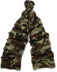 dunkelbrauner Camouflage leichter Schal