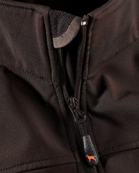 dunkelbrauner Fleece-Pullover mit einem Reißverschluß von Parforce