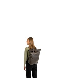 dunkelbrauner Leder Rucksack von Expatrié