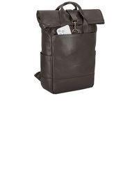 dunkelbrauner Leder Rucksack von Expatrié
