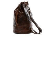dunkelbrauner Leder Rucksack von SID & VAIN