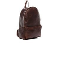 dunkelbrauner Leder Rucksack von SID & VAIN