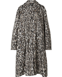dunkelbrauner Mantel mit Leopardenmuster von Calvin Klein 205W39nyc