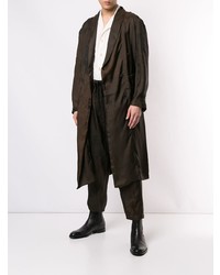 dunkelbrauner Mantel von Uma Wang
