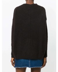 dunkelbrauner Oversize Pullover von Isabel Marant Etoile