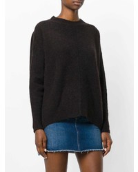 dunkelbrauner Oversize Pullover von Isabel Marant Etoile