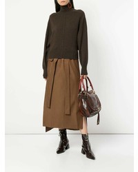 dunkelbrauner Oversize Pullover von Chloé