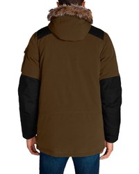 dunkelbrauner Parka von Eddie Bauer