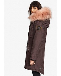 dunkelbrauner Parka von khujo