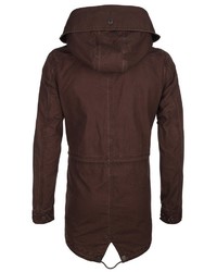 dunkelbrauner Parka von MO