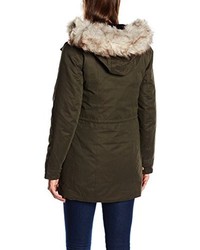 dunkelbrauner Parka von Only