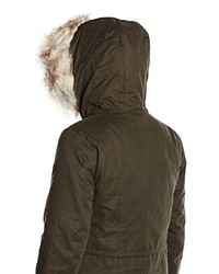 dunkelbrauner Parka von Only