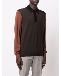 dunkelbrauner Polo Pullover von Billionaire