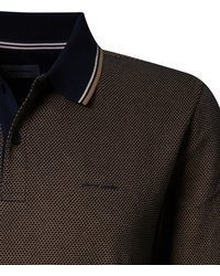 dunkelbrauner Polo Pullover von Pierre Cardin