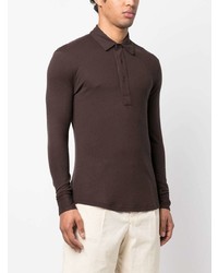 dunkelbrauner Polo Pullover von Orlebar Brown