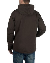 dunkelbrauner Pullover mit einem Kapuze von BLEND