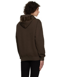 dunkelbrauner Pullover mit einem Kapuze von Mackage