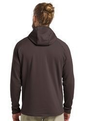 dunkelbrauner Pullover mit einem Kapuze von Jack Wolfskin