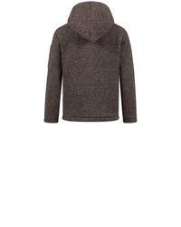 dunkelbrauner Pullover mit einem Kapuze von KUNST UND MAGIE