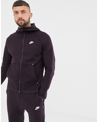 dunkelbrauner Pullover mit einem Kapuze von Nike