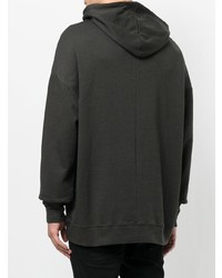 dunkelbrauner Pullover mit einem Kapuze von Thom Krom