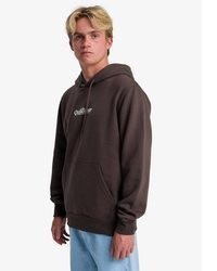 dunkelbrauner Pullover mit einem Kapuze von Quiksilver