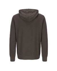 dunkelbrauner Pullover mit einem Kapuze von super natural