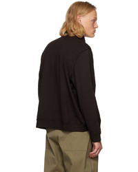 dunkelbrauner Pullover mit einem Reißverschluß von Camiel Fortgens