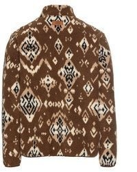 dunkelbrauner Pullover mit einem Reißverschluß von camel active