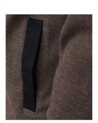 dunkelbrauner Pullover mit einem Reißverschluß von Casamoda