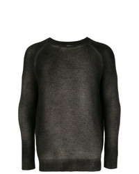 dunkelbrauner Pullover mit einem Rundhalsausschnitt von Avant Toi