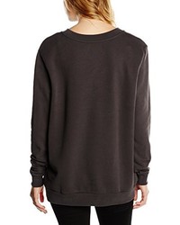 dunkelbrauner Pullover mit einem Rundhalsausschnitt von Calvin Klein Jeans